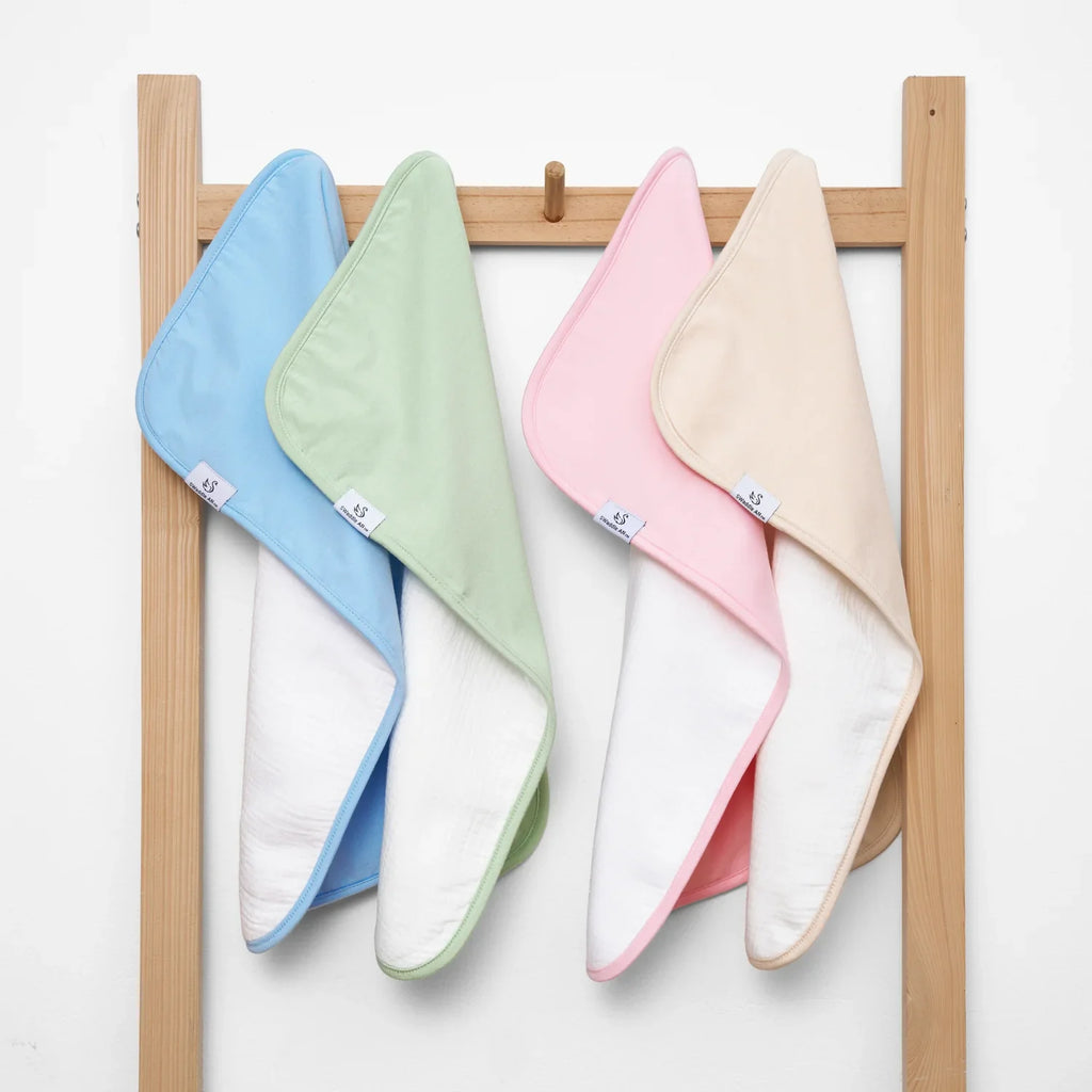 Bamboo Baby Burp Cloths in Blue Bell